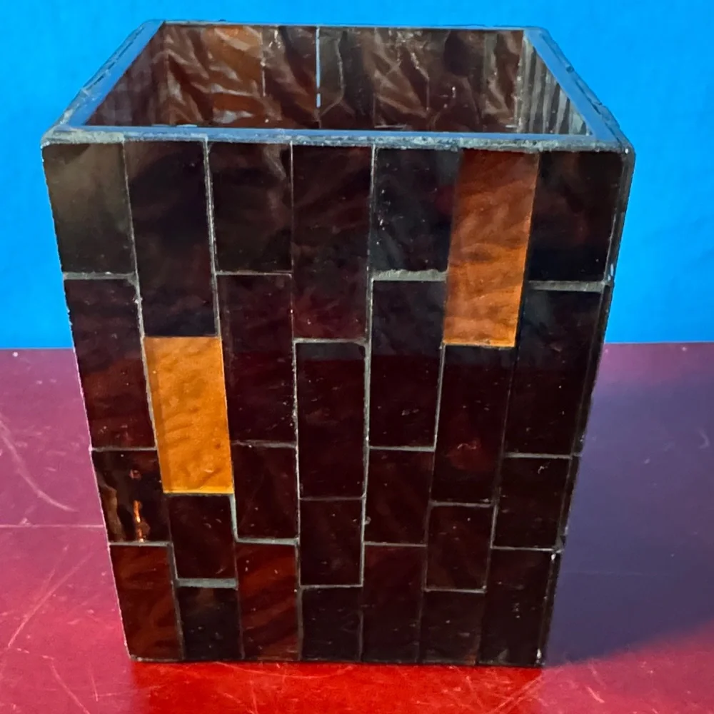 RETIRED - PartyLite GLOBAL AMBIANCE MINI 4” Mosaic Tealight Holder - Picture 6 of 8